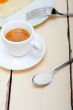 italian espresso coffee and cheese cake