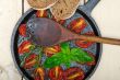 baked cherry tomatoes with basil and thyme