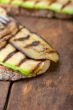 grilled vegetables on bread