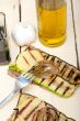 grilled vegetables on bread