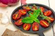 baked cherry tomatoes with basil and thyme