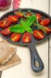 baked cherry tomatoes with basil and thyme