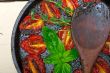 baked cherry tomatoes with basil and thyme