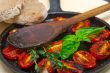 baked cherry tomatoes with basil and thyme