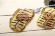 grilled vegetables on bread