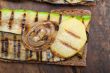grilled vegetables on bread