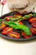 baked cherry tomatoes with basil and thyme
