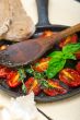 baked cherry tomatoes with basil and thyme