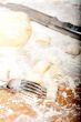 making fresh Italian potato gnocchi