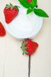 organic Greek yogurt and strawberry