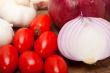onion garlic and tomatoes