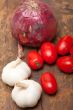 onion garlic and tomatoes