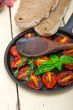 baked cherry tomatoes with basil and thyme
