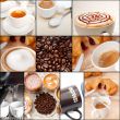 selection of different coffee type on collage composition 