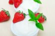 organic Greek yogurt and strawberry