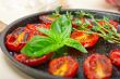 baked cherry tomatoes with basil and thyme