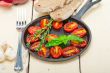 baked cherry tomatoes with basil and thyme