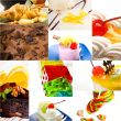 dessert cake and sweets collection collage