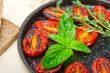 baked cherry tomatoes with basil and thyme