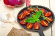 baked cherry tomatoes with basil and thyme