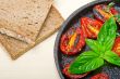 baked cherry tomatoes with basil and thyme