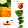 citrus fruits collage