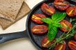 baked cherry tomatoes with basil and thyme