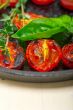 baked cherry tomatoes with basil and thyme