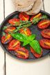 baked cherry tomatoes with basil and thyme