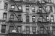 Fire escape in black and withe 