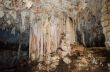 Stalactite and stalagmite in Tham Lod cave