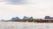 Pier and floating restaurant at Koh Panyee island