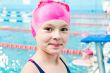 Cute girl in swimming pool