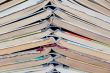 Stack old hardcover books
