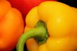Red and yellow raw pepper