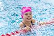 Cute girl in swimming pool
