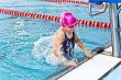 Cute girl in swimming pool
