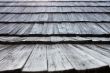 Old wooden shingle roof