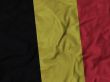 Close up of Ruffled Belgium flag