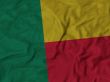 Close up of Ruffled Benin flag