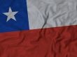 Close up of Ruffled Chile flag