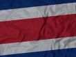Close up of Ruffled Costa Rica flag