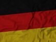 Close up of Ruffled Germany flag