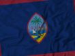 Close up of Ruffled Guam flag