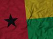 Close up of Ruffled Guinea flag