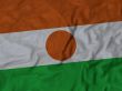 Close up of Ruffled Niger flag