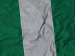 Close up of Ruffled Nigeria flag