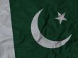 Close up of Ruffled Pakistan flag