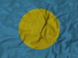Close up of Ruffled Palau flag