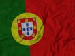 Close up of Ruffled Portugal flag